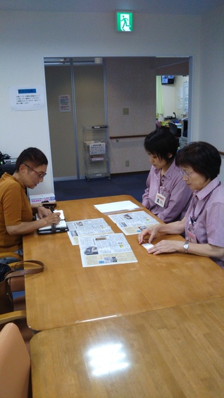 新聞記事の取材を受けました