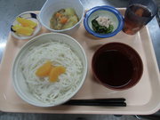 手作りランチ会で素麺をみんなで食べました。