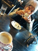 カフェでモーニング
